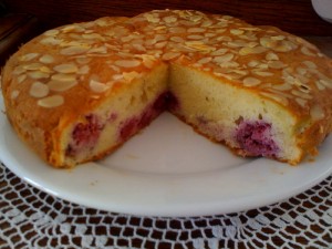 Gâteau amandes & framboises2